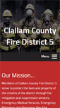 Mobile Screenshot of clallamfire5.org